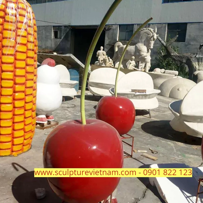 xuong cung cap mo hinh trang tri bang xop theo yeu cau 2870 - Nhận gia công mô hình trái cherry bằng xốp giá rẻ số #1